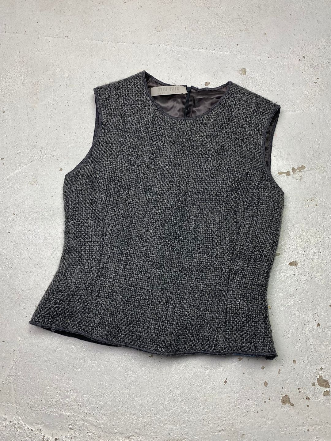 FW 98 Miu Miu Wool Vest by MIU MIU in size ONE SIZE from TOPS category