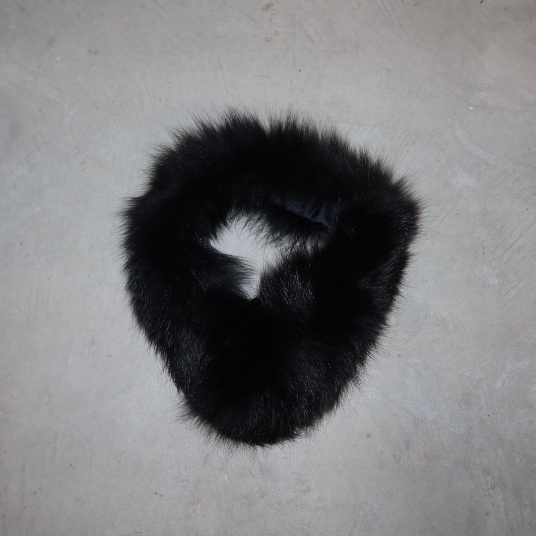 Vintage Black Short Real Fur Collar by Vintage in size ONE SIZE from ACCESSORIES category