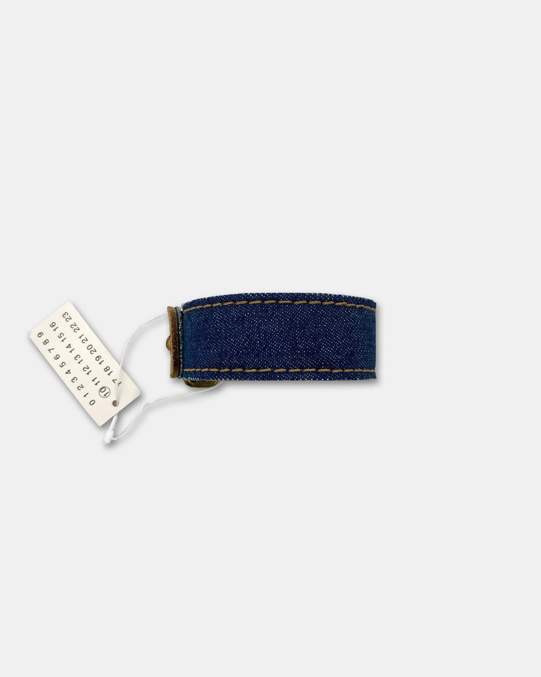 Maison Martin Margiela SS2003 Denim Leather Bracelet Indigo Blue by MAISON MARGIELA in size ONE SIZE from ACCESSORIES category