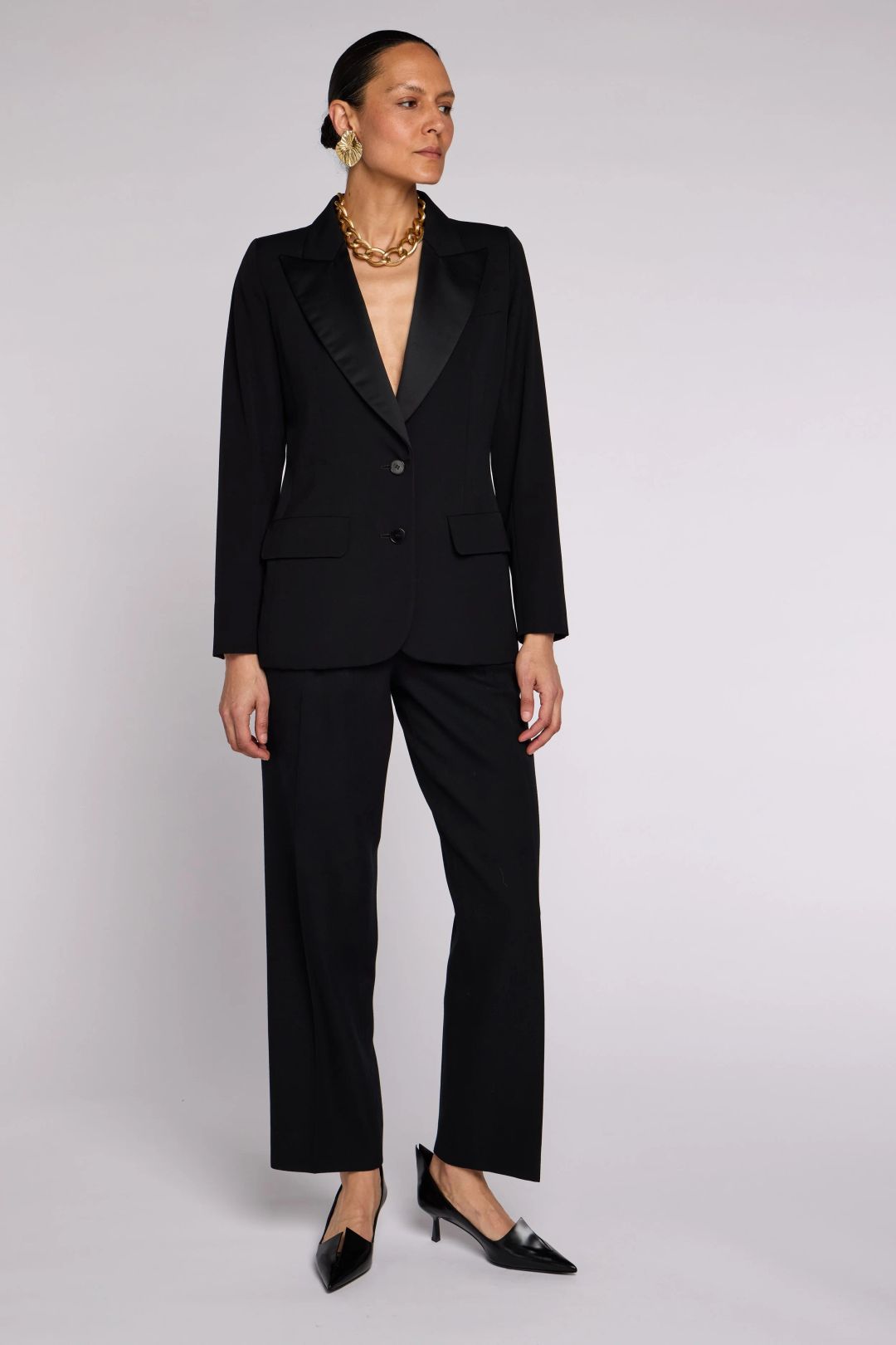 Saint Laurent Rive Gauche 1980s Classic Le Smoking suit by YVES SAINT LAURENT in size L from SUITS category