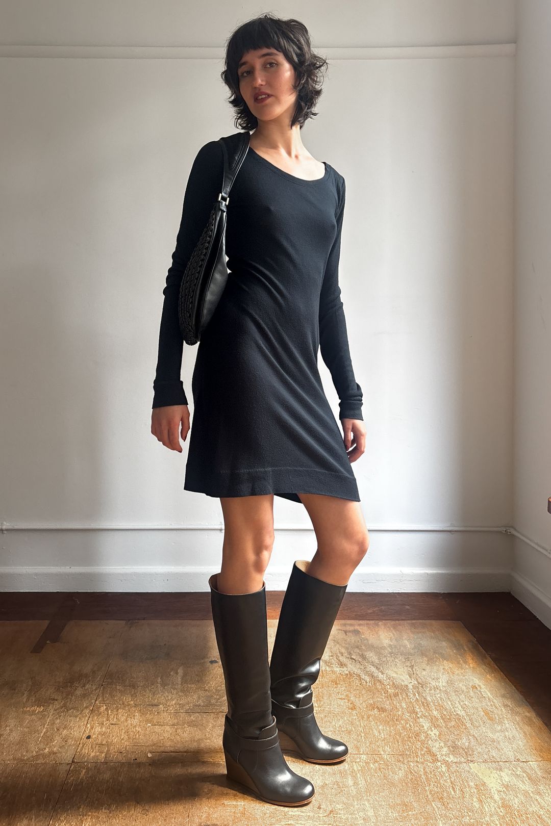 MARITHÉ FRANÇOIS GIRBAUD LONG SLEEVE KNIT DRESS by MARITHE AND FRANCOIS GIRBAUD in size S from DRESSES category
