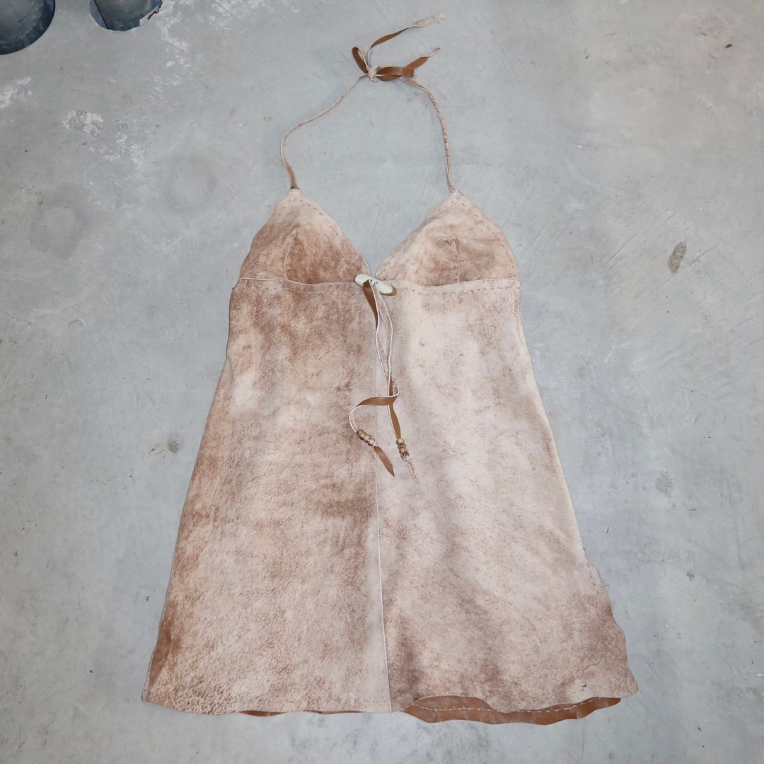 D&G SS2003 Suede Dress by D&G in size AU/UK 10 from DRESSES category