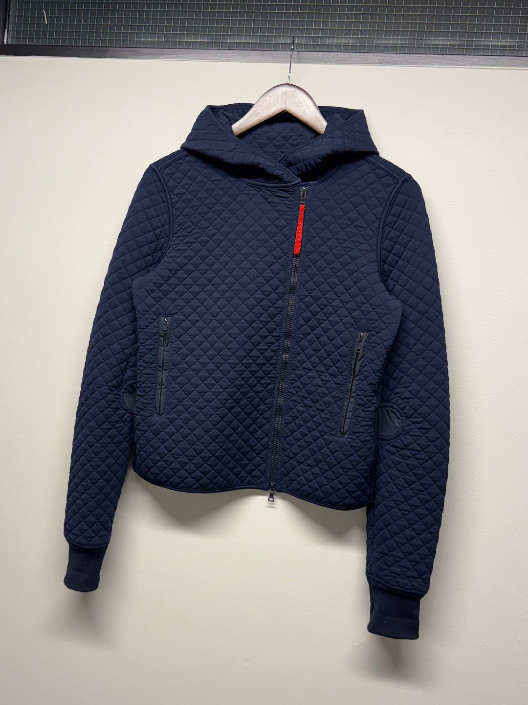 Prada Sport Quilted Hooded Jacket by PRADA in size M from COATS & JACKETS category