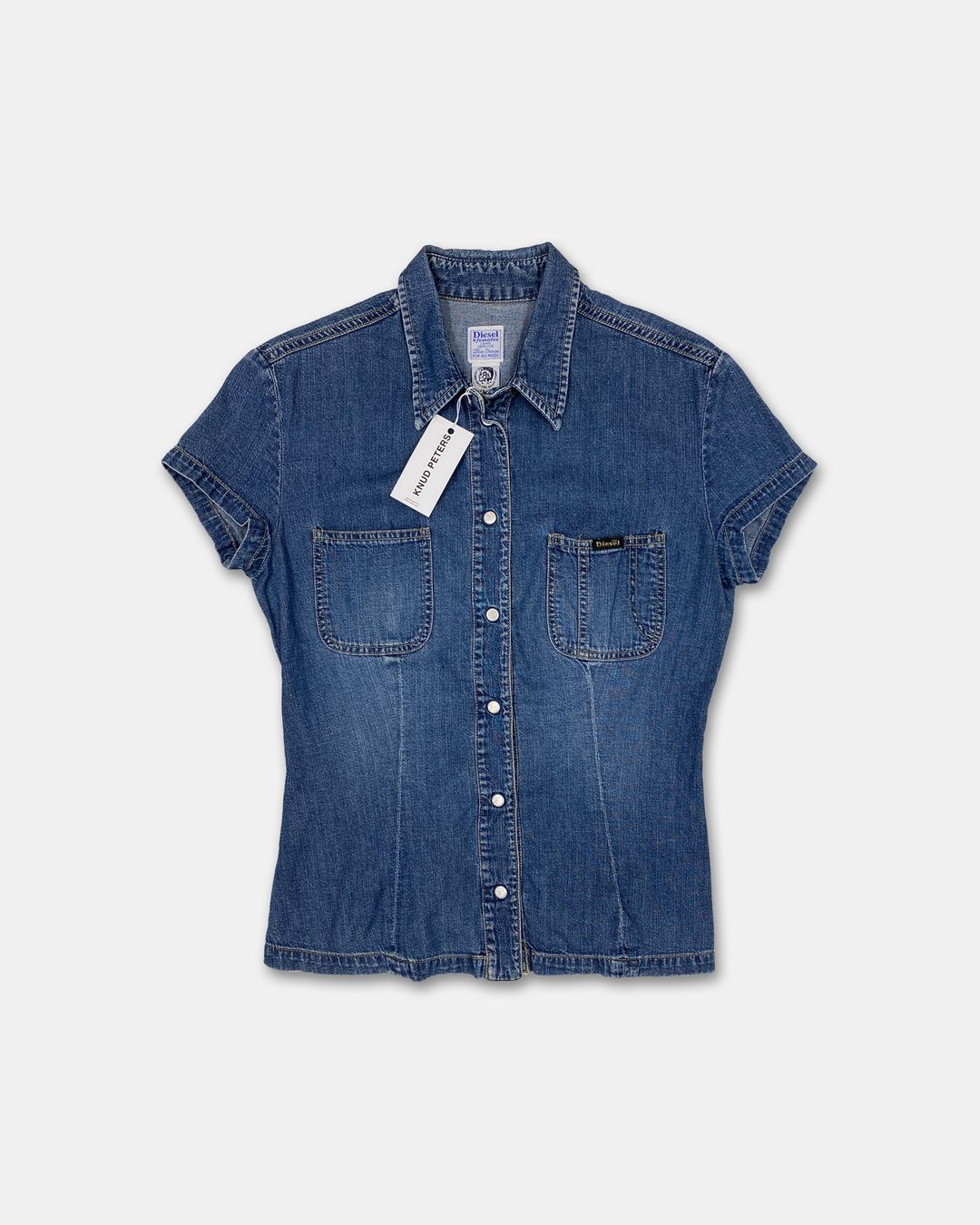 Diesel 2000s Denim Corset Top Blue by Diesel in size M from TOPS category