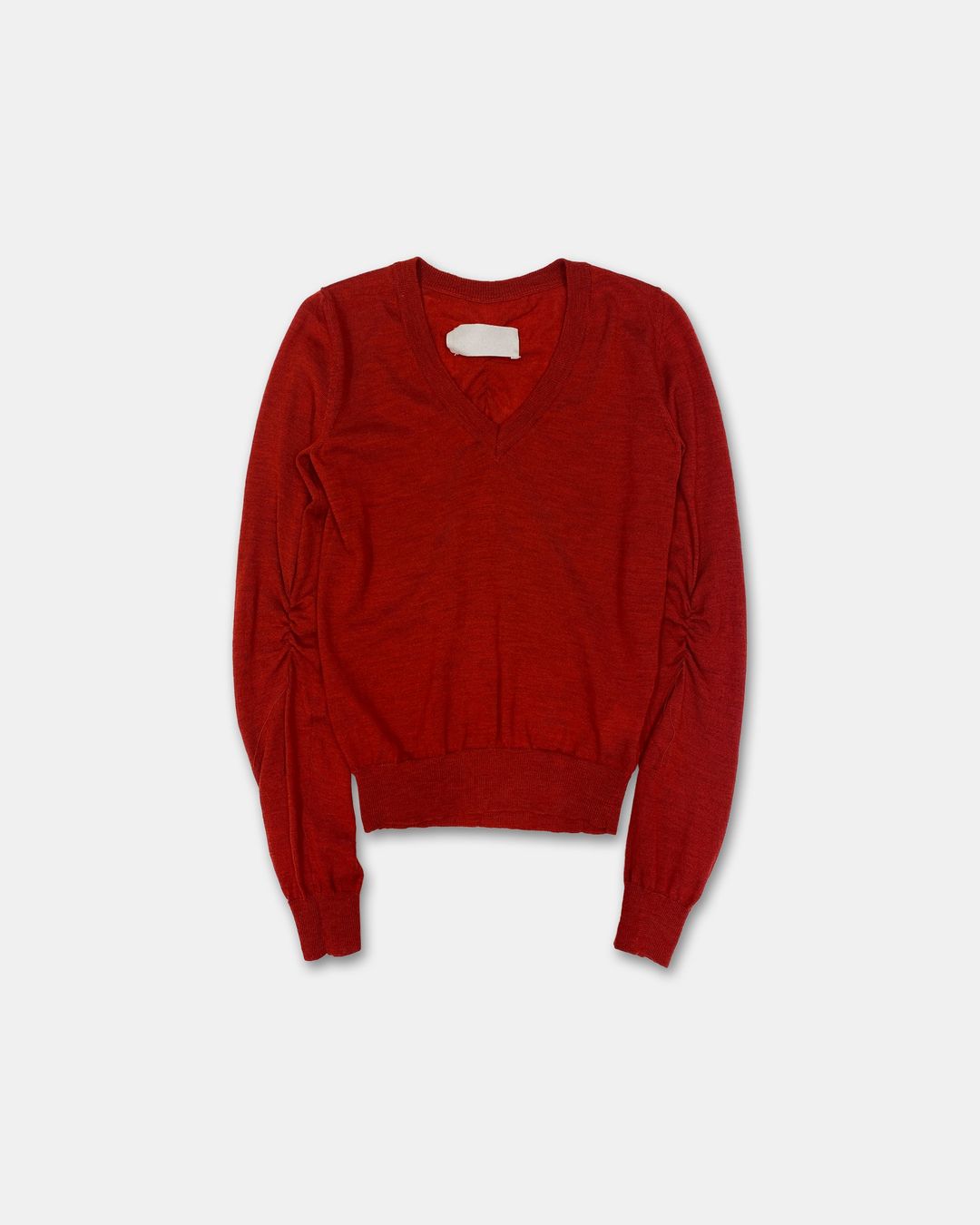 Maison Martin Margiela FW2006 White Label Elastic Thread Knit Sweater Red by MAISON MARGIELA in size S from KNITWEAR category