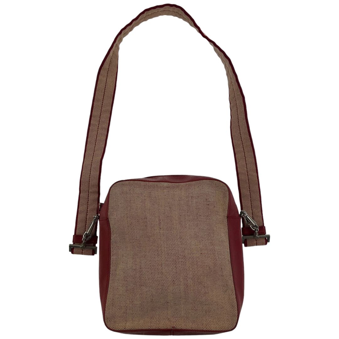 Vintage 1999 Prada Canvas And Leather Cross Body Bag by PRADA in size ONE SIZE from BAGS category