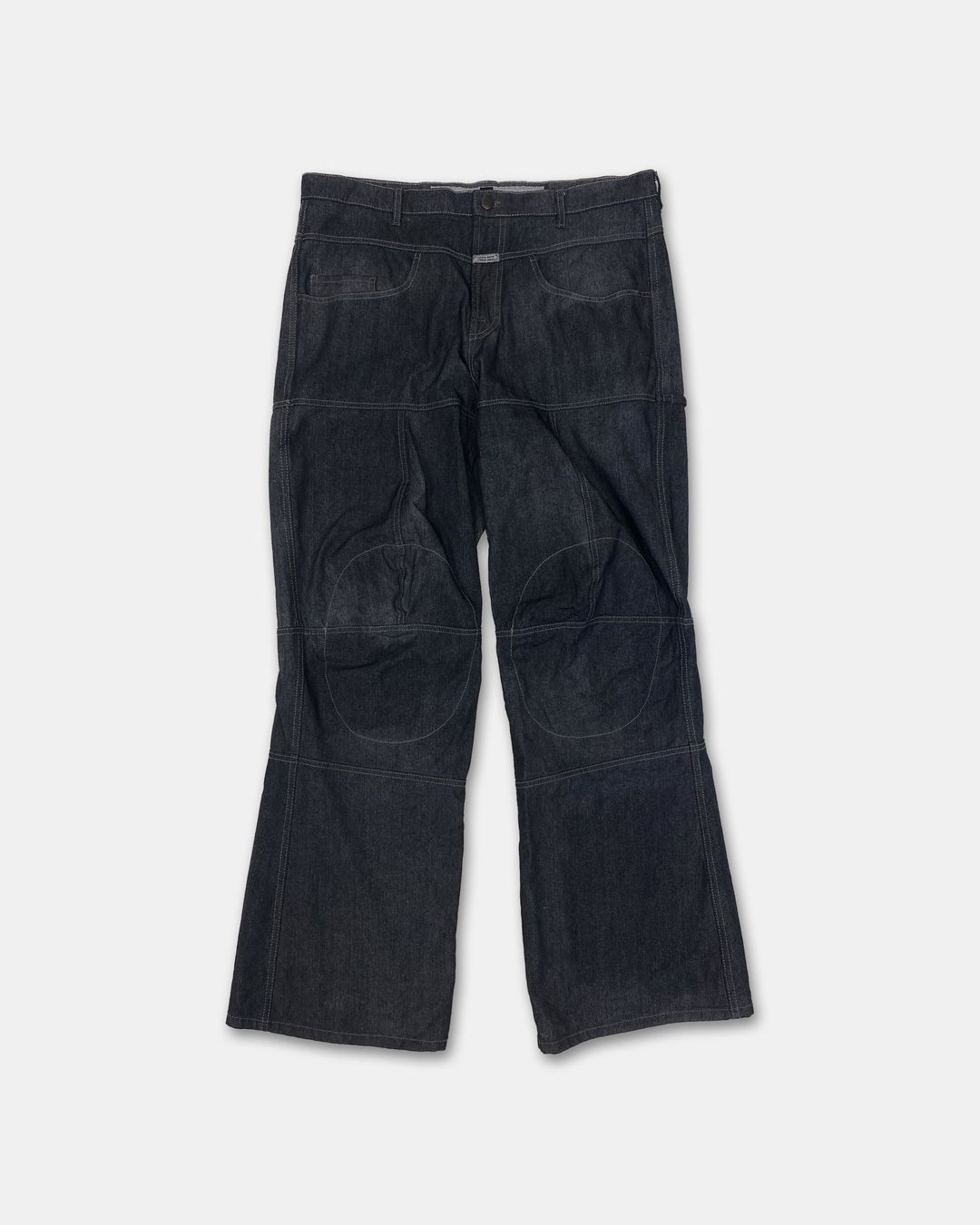 Marithé + François Girbaud 2000s Carpenter Denim Dark Blue by MARITHE AND FRANCOIS GIRBAUD in size XL from DENIM category