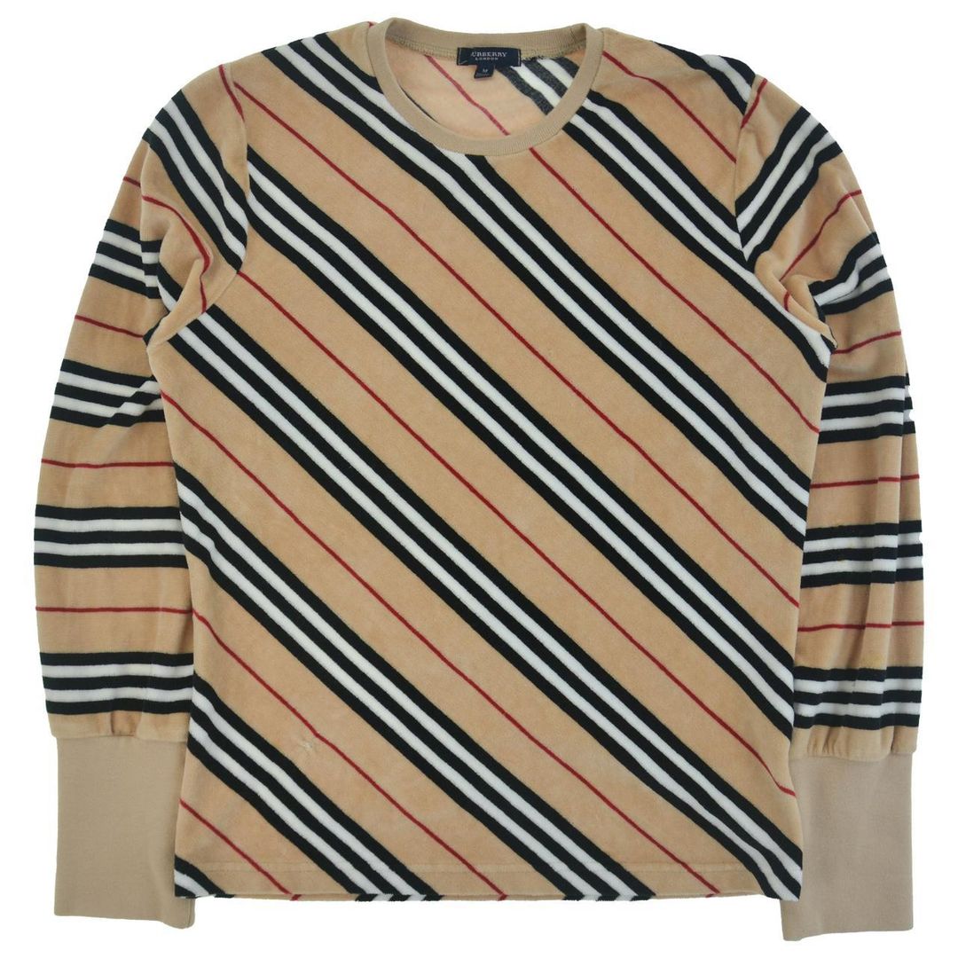 Vintage Burberry Velour Jumper Women's Size M by BURBERRY in size M from KNITWEAR category